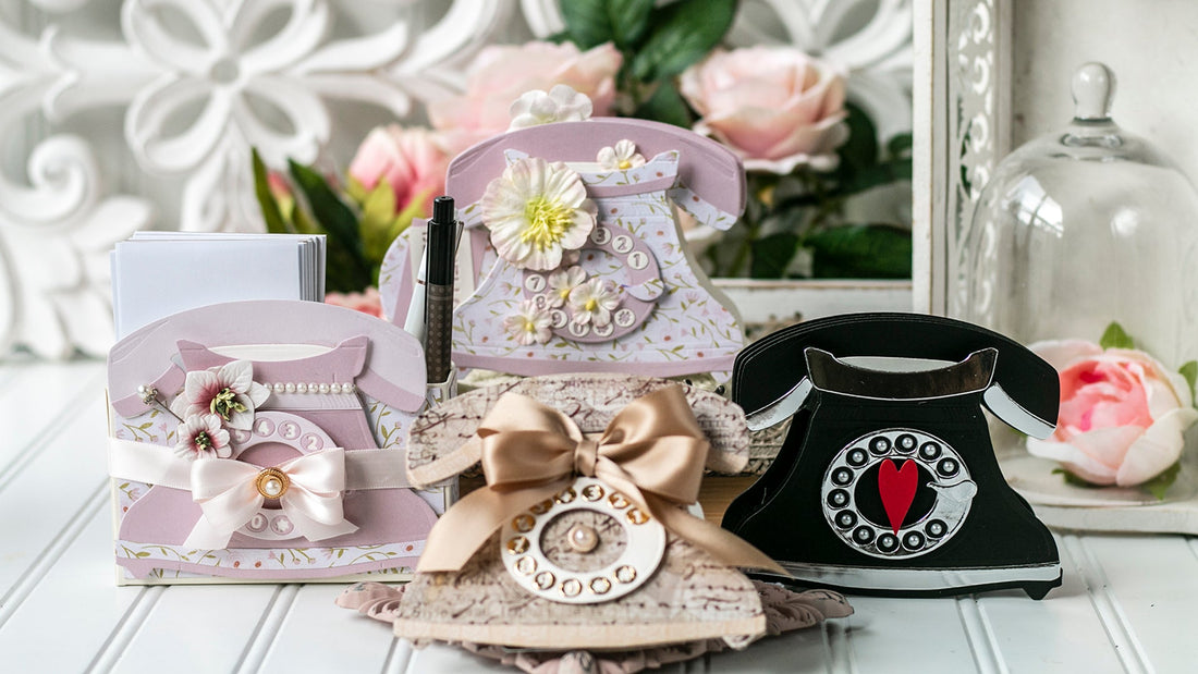 August 2020 Amazing Paper Grace Die of the Month is Here – Pop Up 3D Vignette Telephone