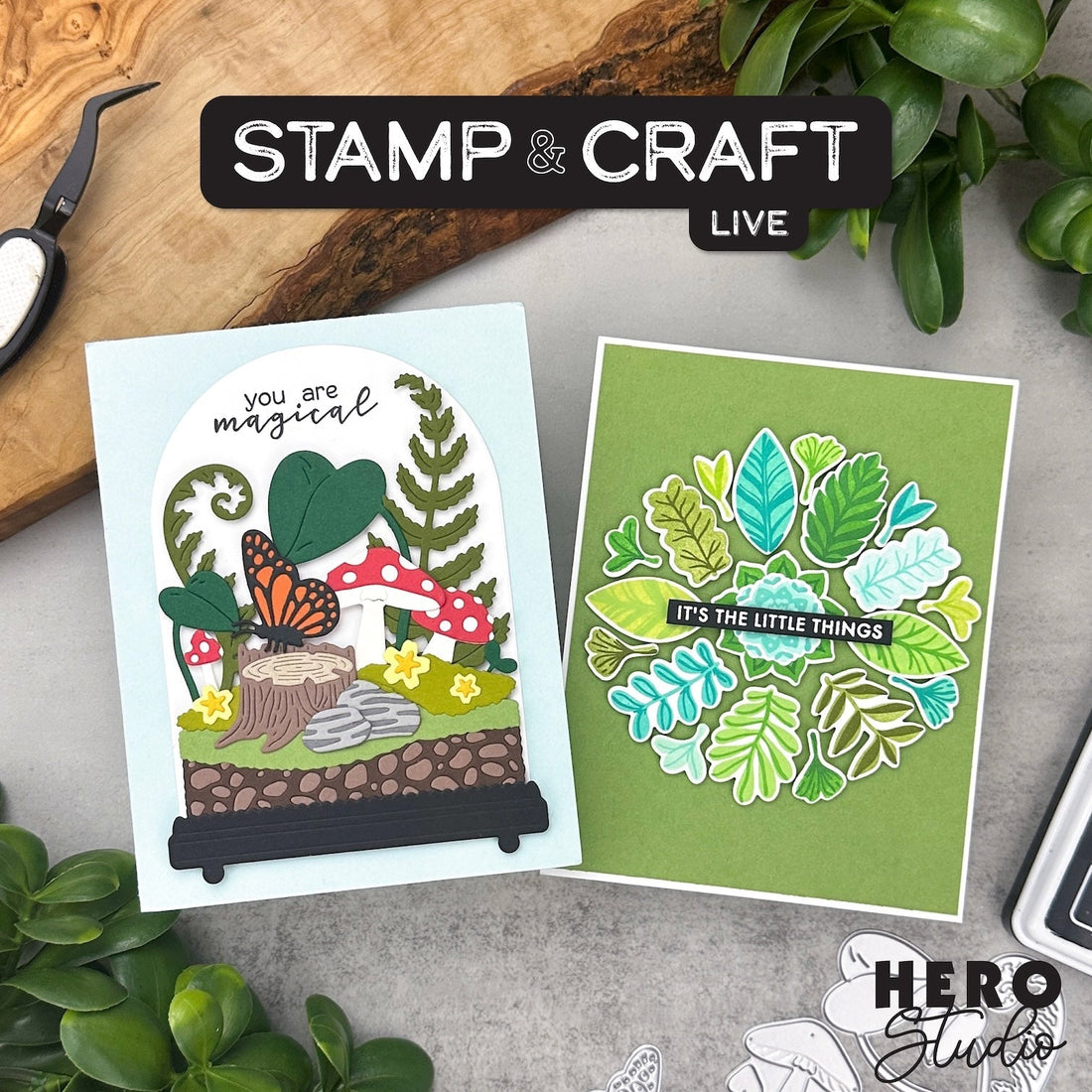 Join our Stamp & Craft LIVE Featuring the April Hero Studio Card Kit!
