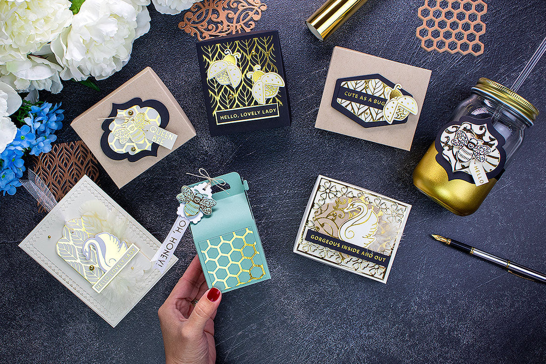 Becca Feeken Sweet Cardlets Glimmer Project Kit | Cardmaking Inspiration with Bibi Cameron | Video