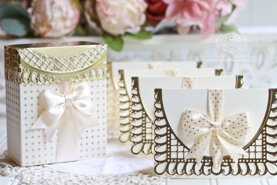 Card Front Dies Make a Lovely Gift Box and Card Ensemble