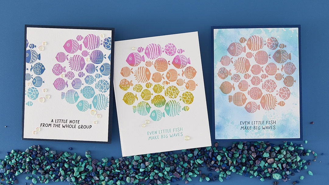 August 2025 BetterPress Plate of the Month Preview & Tutorials – Fish Parade