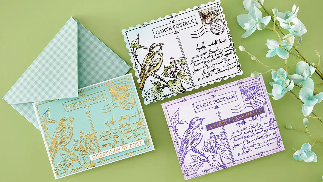 January 2026 BetterPress & Foil Plate of the Month Preview & Tutorials – Post Card Hello