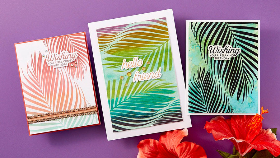 June 2024 BetterPress Plate of the Month Preview & Tutorials – Summertime Palms