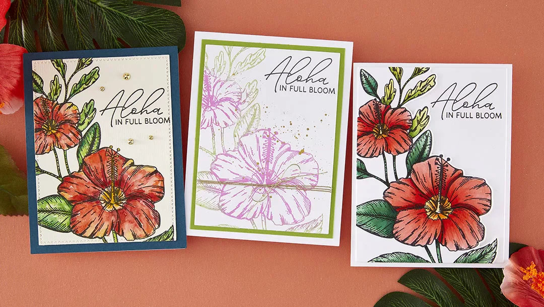 June 2026 BetterPress & Foil Plate of the Month Preview & Tutorials – Hibiscus Bloom