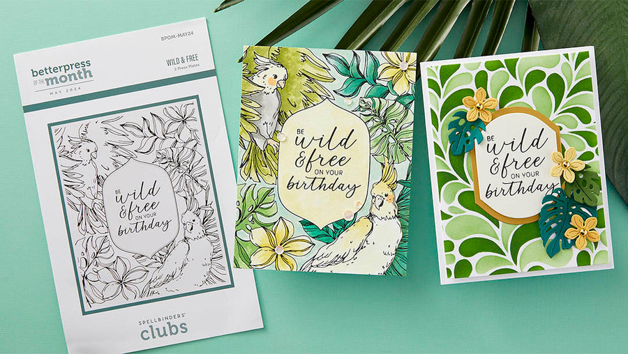 May 2024 BetterPress Plate of the Month Preview & Tutorials – Wild & Free