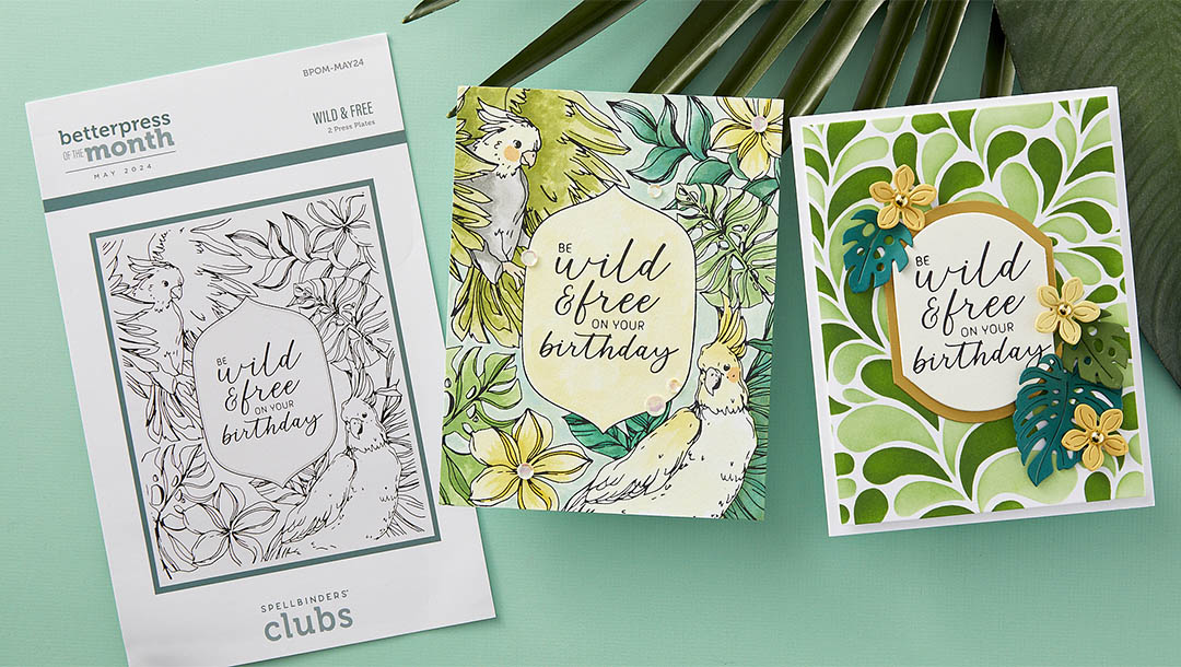 May 2024 BetterPress Plate of the Month Preview & Tutorials – Wild & Free