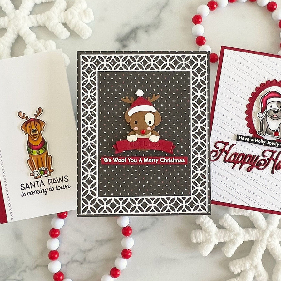 Border Dies 3 Ways - Christmas Cardmaking with Brenda Noelke