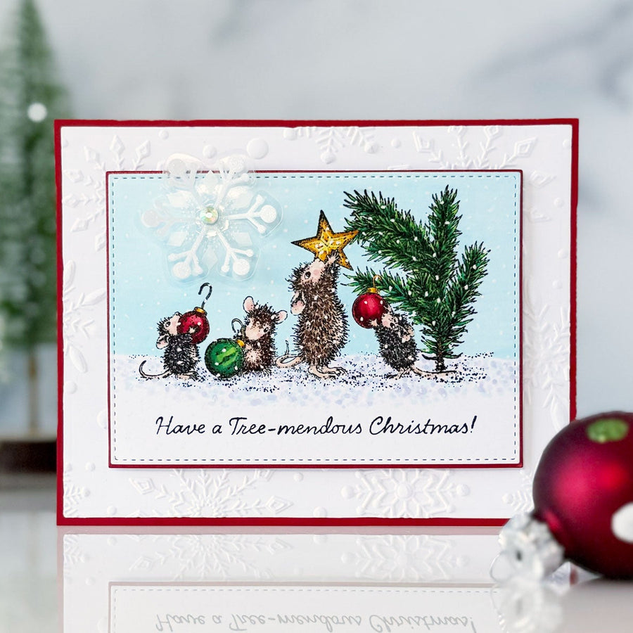 Step By Step Tutorial: House Mouse Tree-mendous Christmas Collection Christmas Card