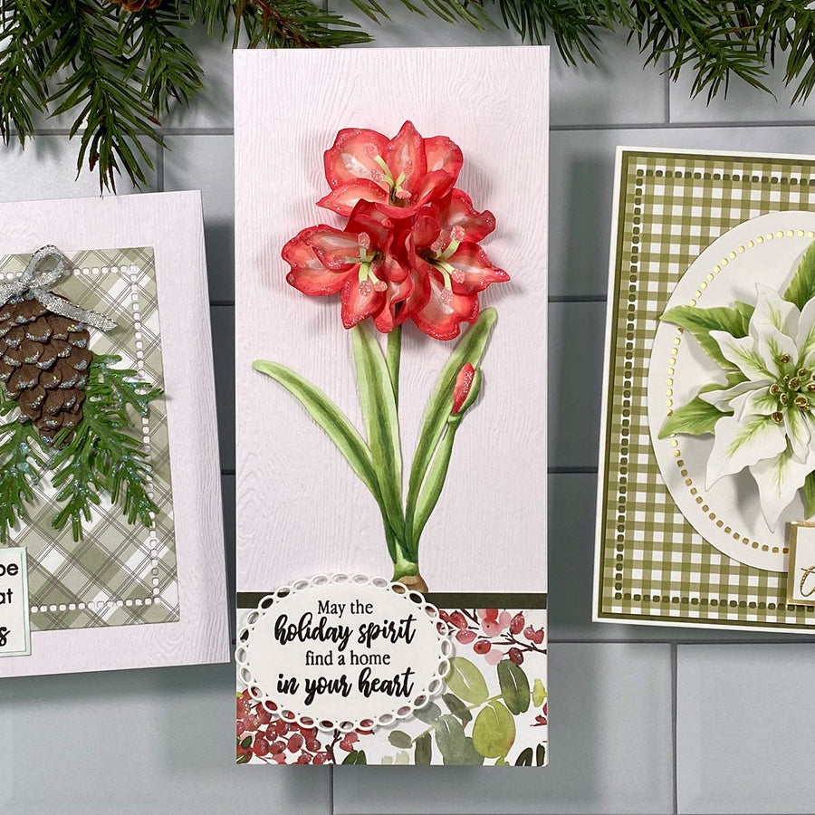 Create Gorgeous Christmas Cards with Susan’s Holiday Flora Collection with Carol Hintermeier