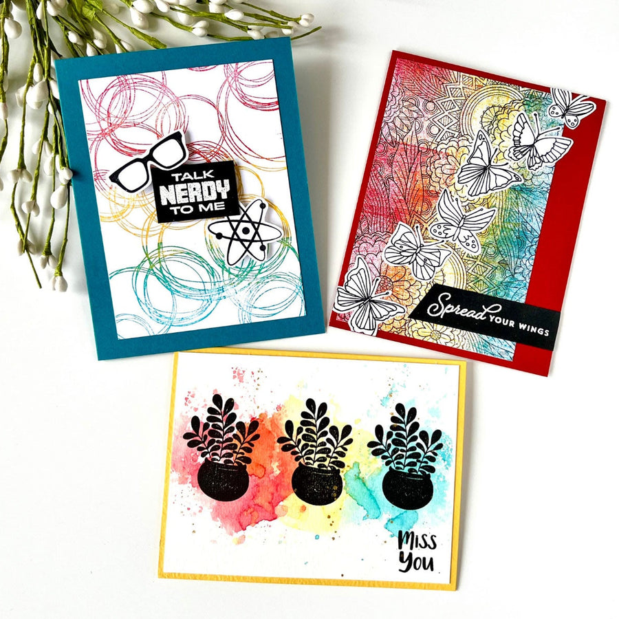Rainbow Cards with the NEW Cardmaker Collection