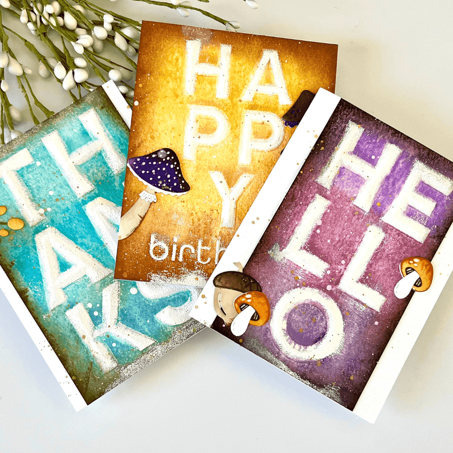 Taking the Sleek Beveled Sentiments and Making them Grungy