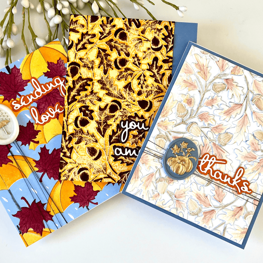 Using a Single Color Palette to Create Three Cards!
