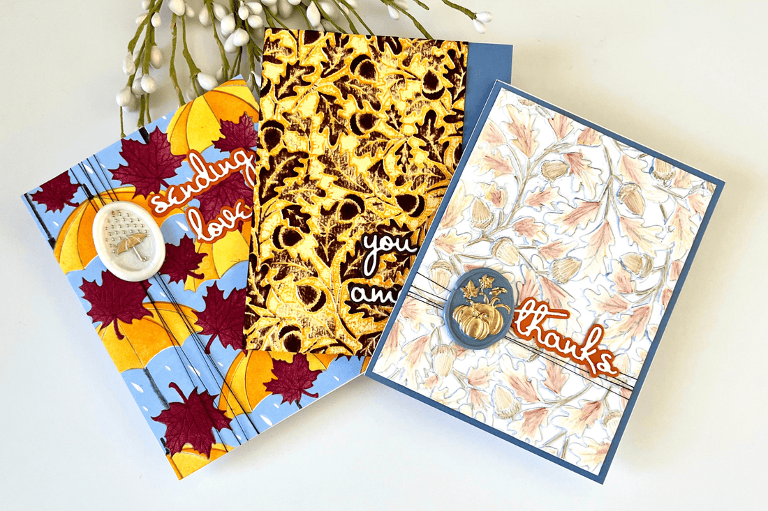 Using a Single Color Palette to Create Three Cards!