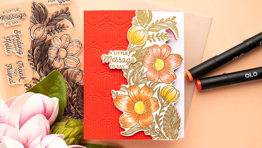 August 2023 Clear Stamp + Die of the Month Preview & Tutorials – Happy Hello Floral