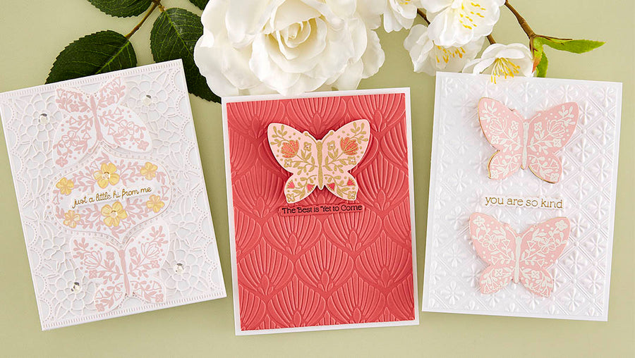 March 2023 Clear Stamp + Die of the Month Preview & Tutorials – Butterfly Burst
