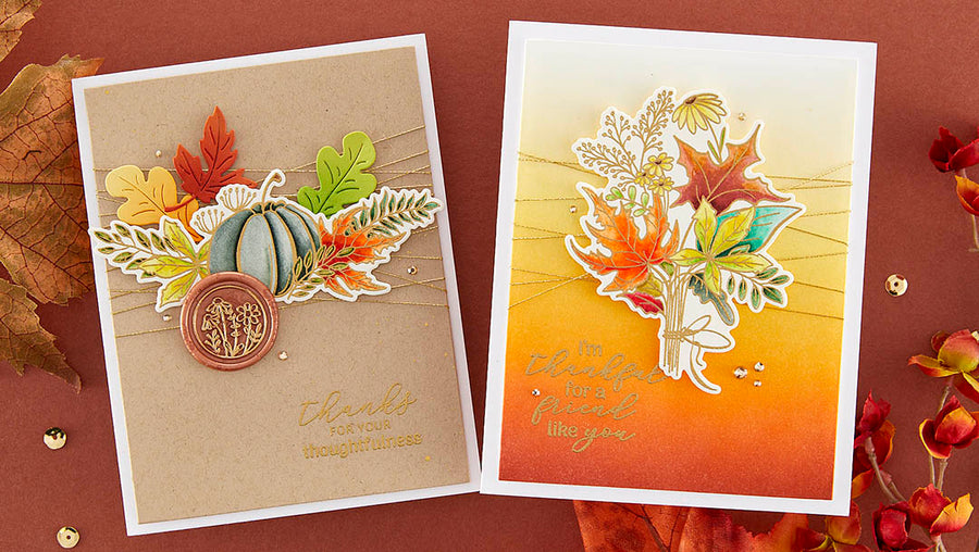 September 2023 Clear Stamp + Die of the Month Preview & Tutorials – Fall Thoughtfulness