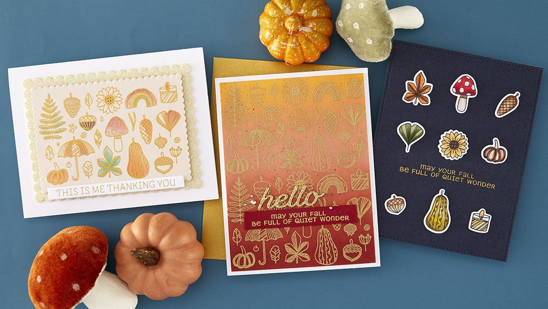 September 2025 Clear Stamp + Die of the Month Preview & Tutorials – Autumn Whim