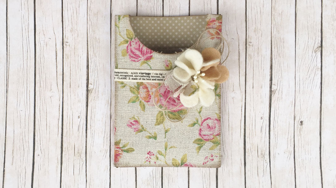 Pretty Vintage Gift Created with Scoop Pocket Steel Rule Die