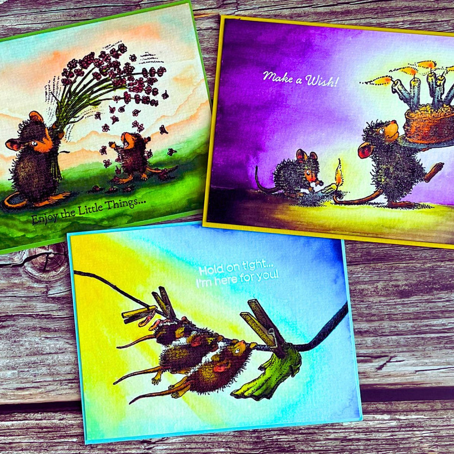Let's Give a Spring Story to Little Mice Through Watercoloring!