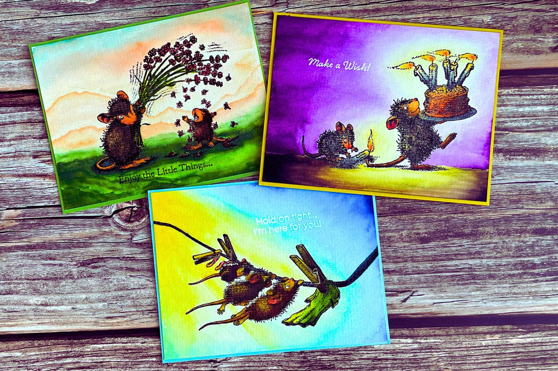 Let's Give a Spring Story to Little Mice Through Watercoloring!