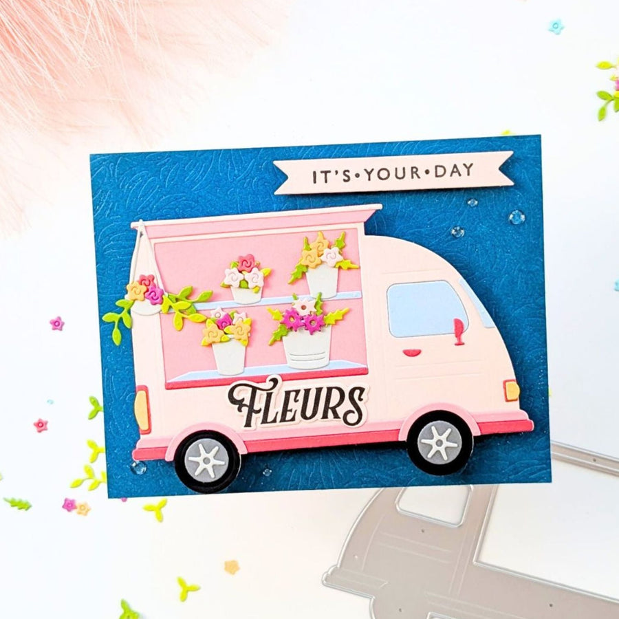 Interactive Flower Truck Card
