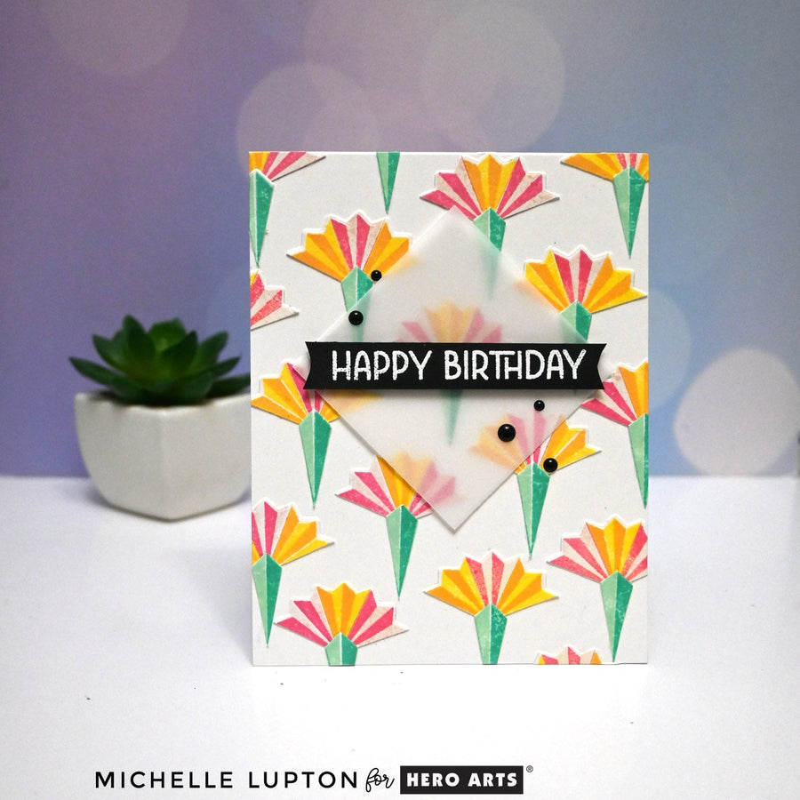 Birthday card flowers