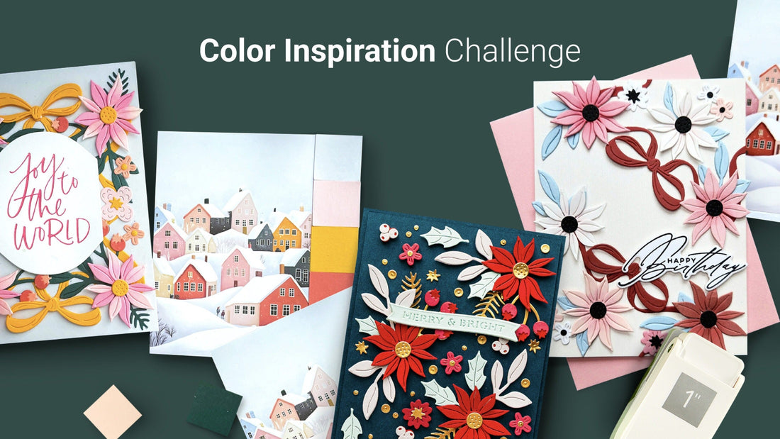 Color Inspiration Challenge: 3 Designers, 1 Holiday DIY Color Deck Card