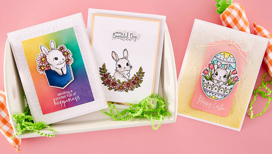 February 2023 Clear Stamp + Die of the Month Preview & Tutorials – Pocket Bunny