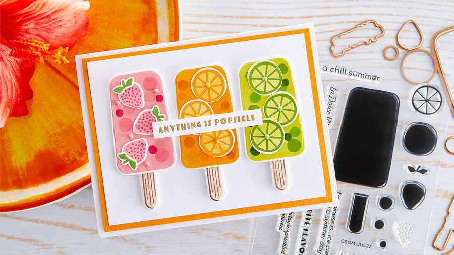 July 2022 Clear Stamp + Die of the Month Preview & Tutorials – Have a Chill Summer