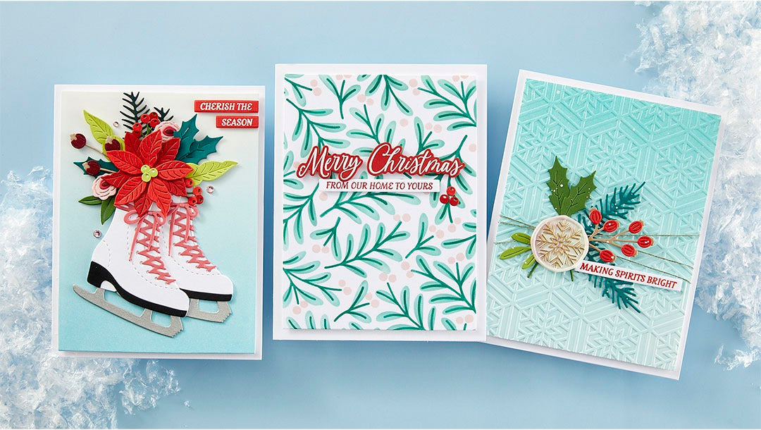 July 2024 Clear Stamp + Die of the Month Preview & Tutorials – Christmas Magic Sentiments