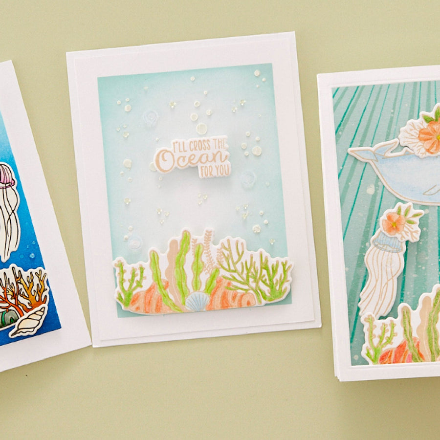June 2023 Clear Stamp + Die of the Month Preview & Tutorials – Water You Up To?