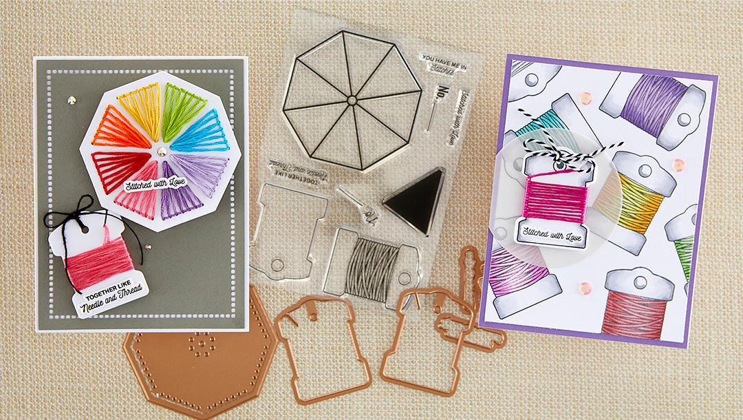 May 2022 Clear Stamp + Die of the Month Preview & Tutorials – Stitched Color Wheel