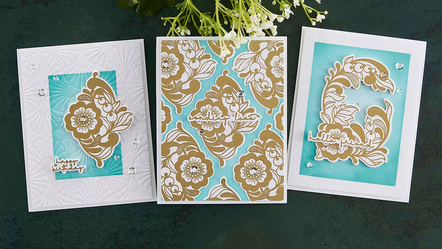 November 2022 Clear Stamp + Die of the Month Preview & Tutorials – Diamond & Arch Motif