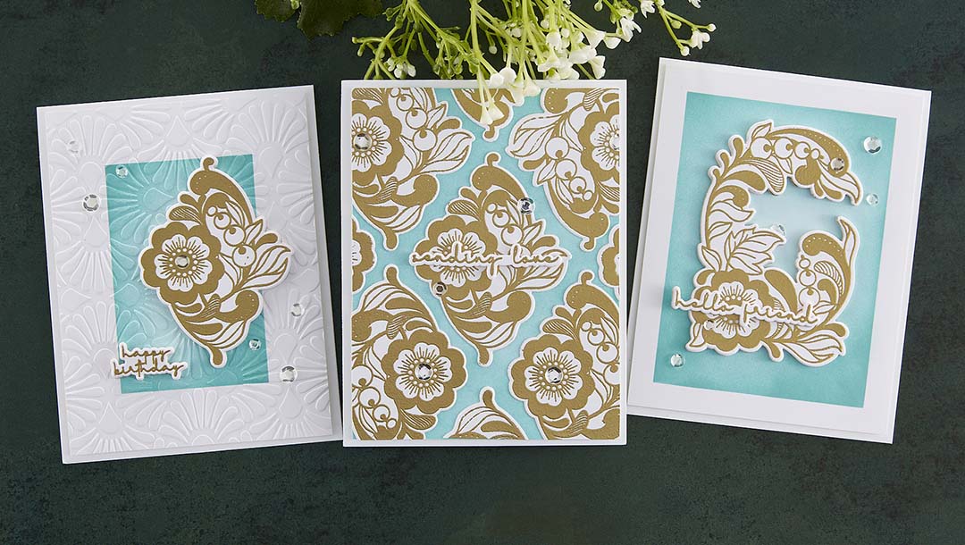 November 2022 Clear Stamp + Die of the Month Preview & Tutorials – Diamond & Arch Motif