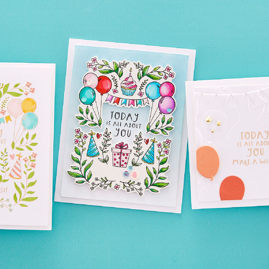 May 2023 Clear Stamp + Die of the Month Preview & Tutorials – All About You Wishes