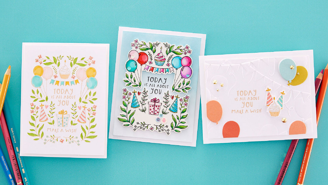 May 2023 Clear Stamp + Die of the Month Preview & Tutorials – All About You Wishes