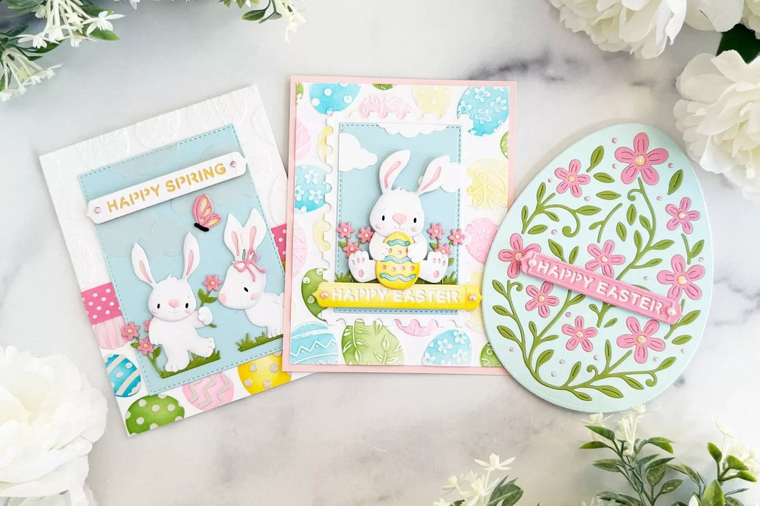 Spring and Easter Scene Cards with Simon Hurley’s Happy Spring Collection