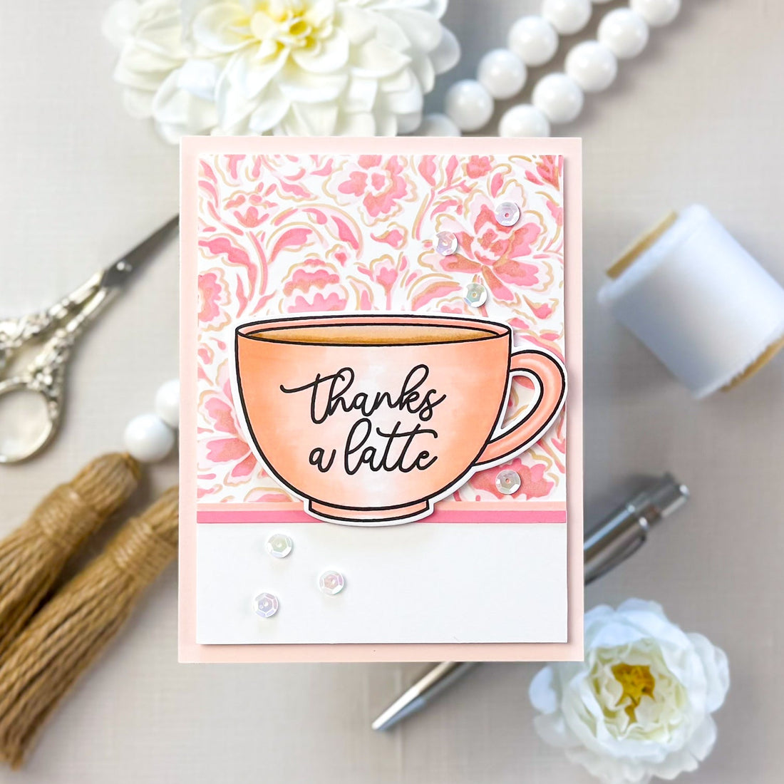 Coffe or Tea Stamp & Cut