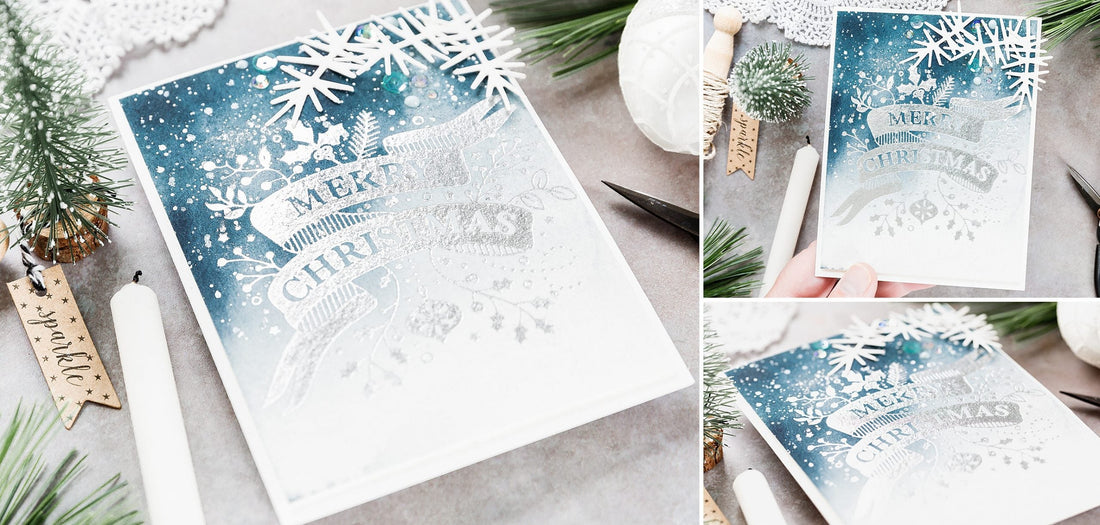 Video: Foiled Watercoloured Christmas Card with Debby Hughes