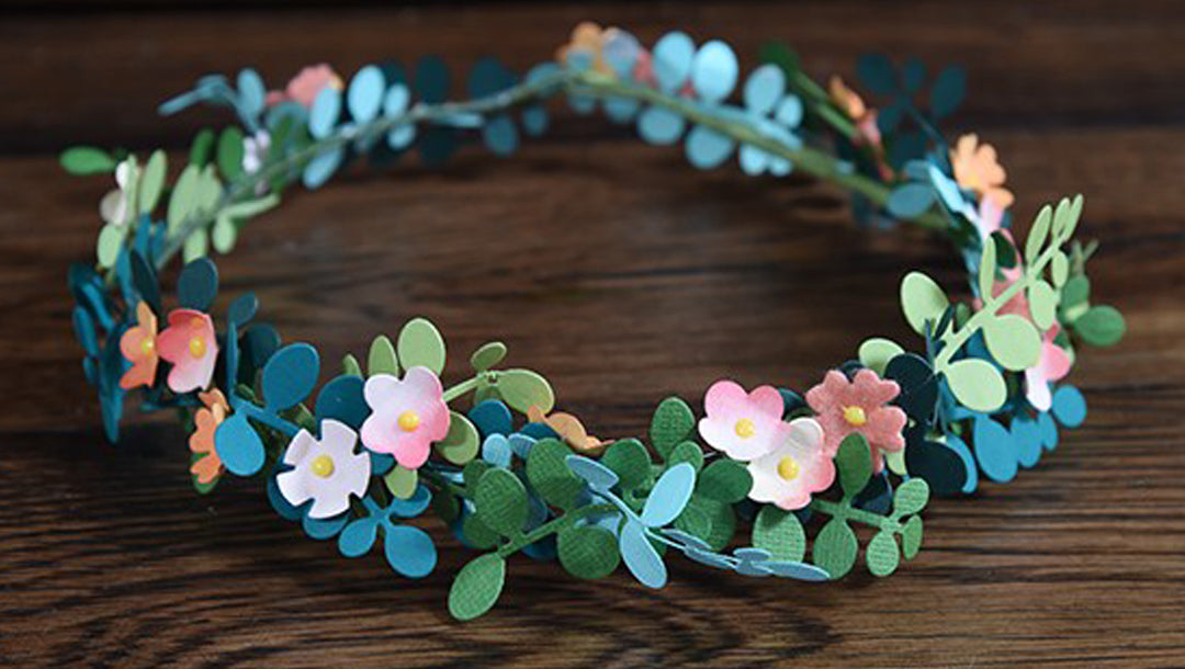 Trendy Flower and Leaf Garland Headband Tutorial