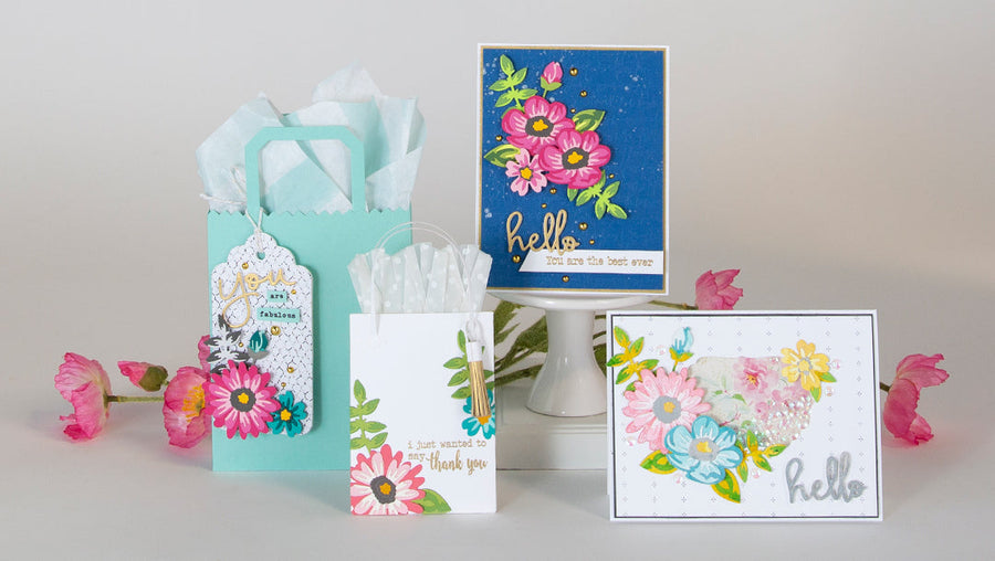 April 2019 Small Die of the Month is Here – Layered Colorful Blooms