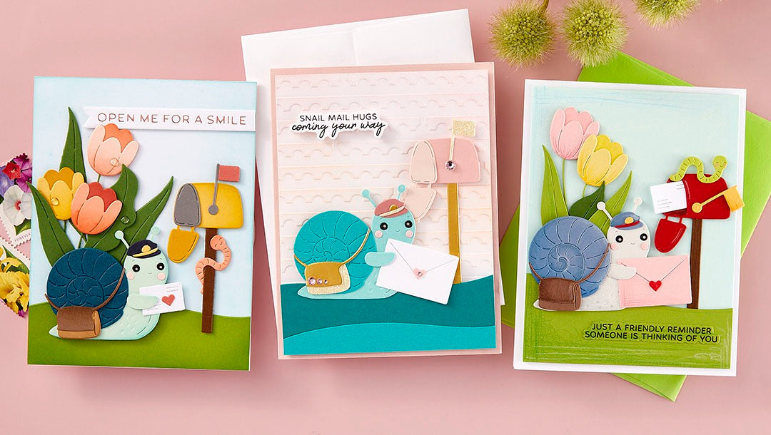 April 2025 Small Die of the Month Preview & Tutorials – Snail Mail Post