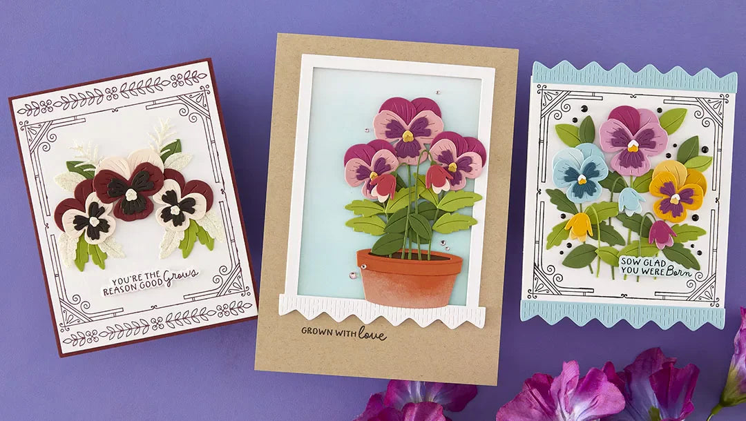 April 2026 Small Die of the Month Preview & Tutorials – Pansy Seed Co.