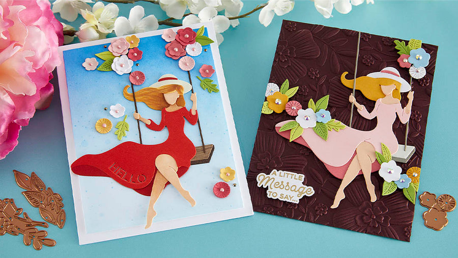 August 2023 Small Die of the Month Preview & Tutorials – Breezy Swing