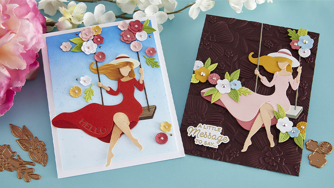 August 2023 Small Die of the Month Preview & Tutorials – Breezy Swing