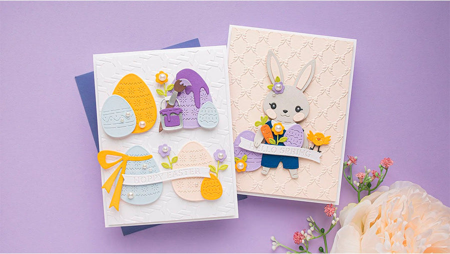 February 2025 Large Die of the Month Preview & Tutorials – Dancin' Hoppy Bunnies Everywhere