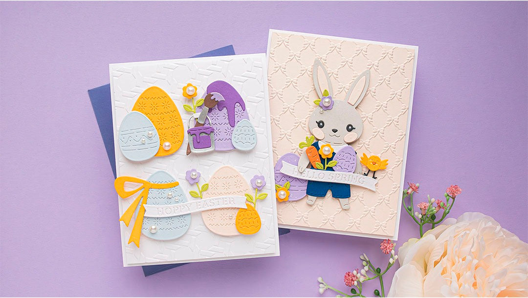 February 2025 Large Die of the Month Preview & Tutorials – Dancin' Hoppy Bunnies Everywhere