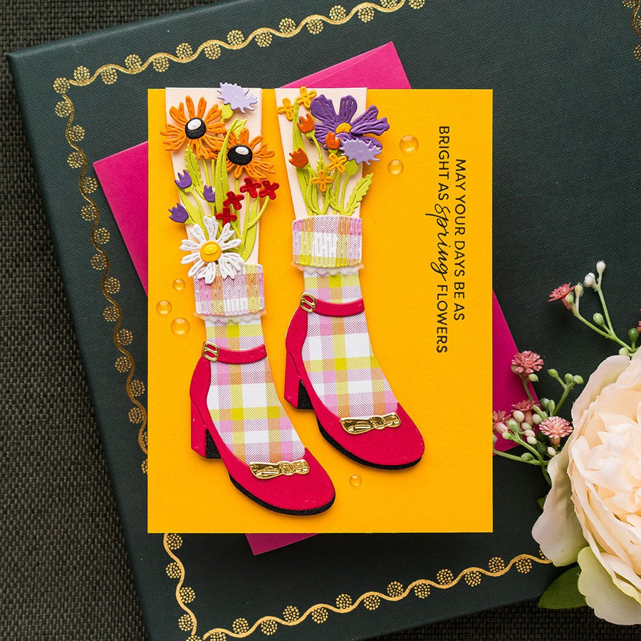February 2025 Small Die of the Month Preview & Tutorials – Step Into Spring