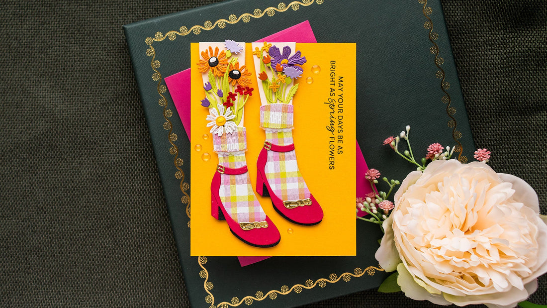 February 2025 Small Die of the Month Preview & Tutorials – Step Into Spring