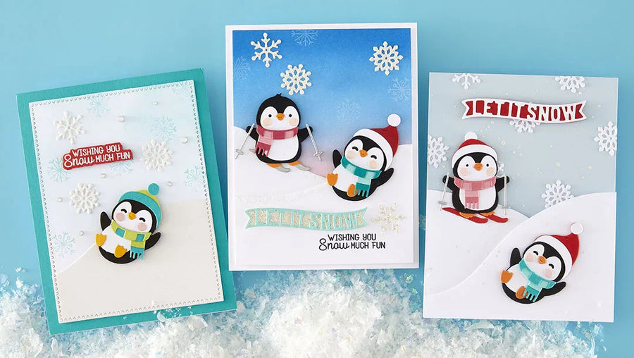 July 2026 Small Die of the Month Preview & Tutorials – Snow Much Fun